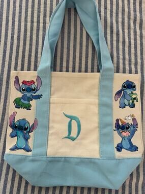 Disney Stitch Custom Made Disneyland D Mini Tote